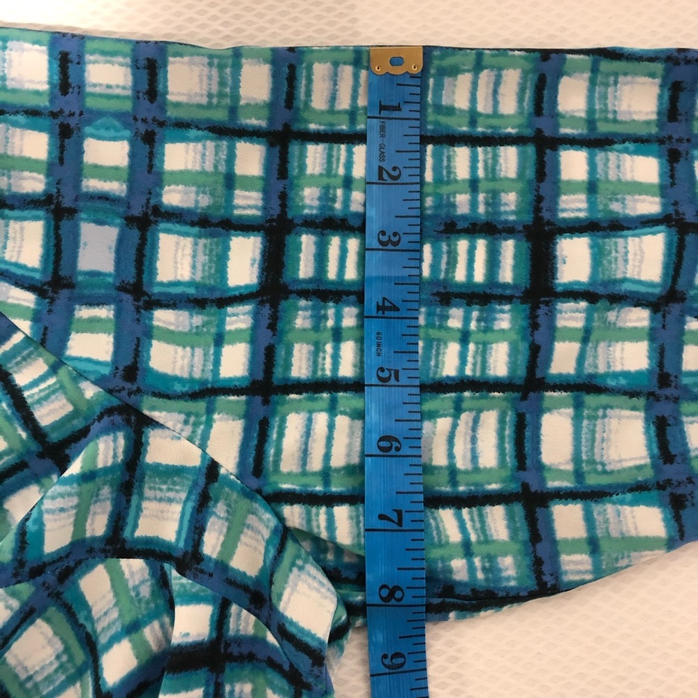 NYDJ Plaid Tie Front Tunic Top - Picture 9 of 9